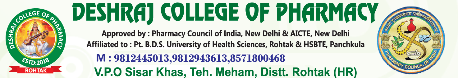 Deshrajcollegeofpharmacy